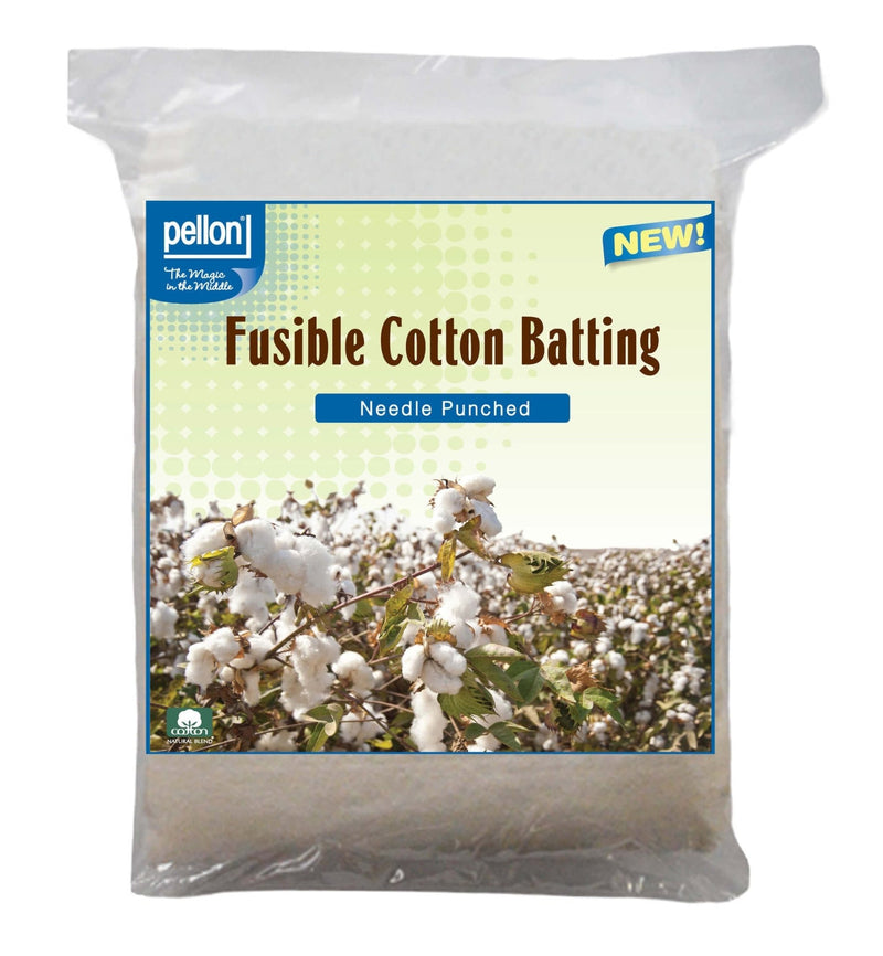 Pellon® Fusible Cotton Batting with Scrim – 34" x 45" Craft Size Package – Natural - Choice FabricsDSH3445PKG