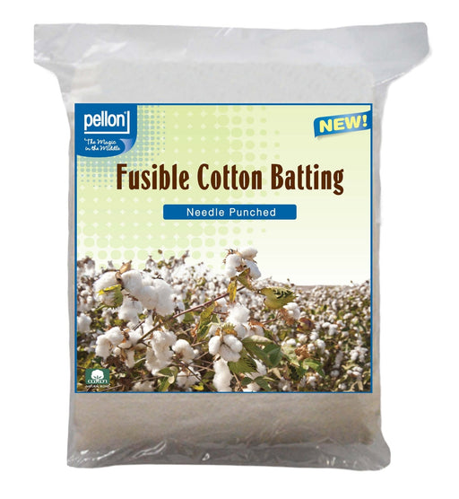 Pellon® Fusible Cotton Batting with Scrim – 45" x 60" Crib Size Package – Natural - Choice FabricsDSH4560PKG