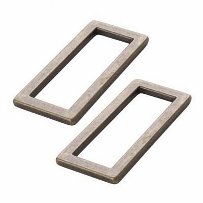 Rectangle Ring, 1.5", Antique Brass, 2 Pieces - Choice FabricsHAR15RRABTWO