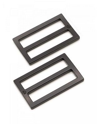 Strap Slider, 1.5", Black Metal, 2 Pieces - Choice FabricsHAR15SLBMTWO