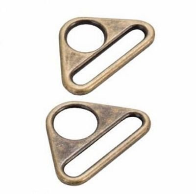 Triangle Ring, 1.5", Antique Brass, 2 Pieces - Choice FabricsHAR15TRABTWO