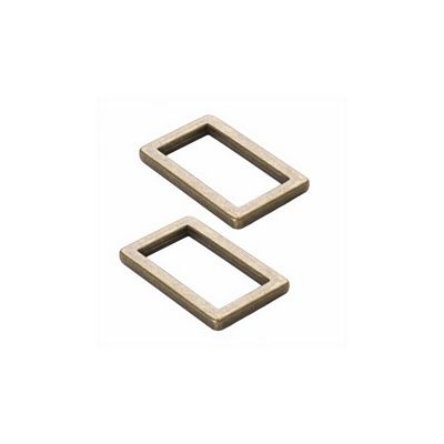 Rectangle Ring, 1", Antique Brass, 2 Pieces - Choice FabricsHAR1RRABTWO