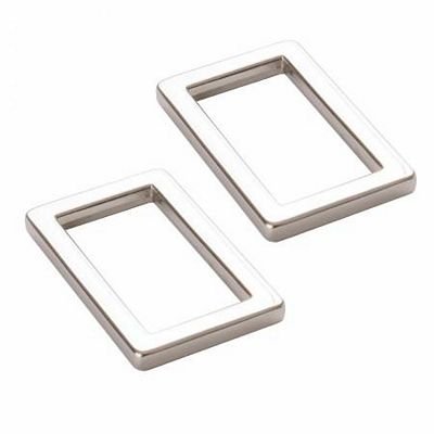 Rectangle Ring, 1", Nickel, 2 Pieces - Choice FabricsHAR1RRNTWO