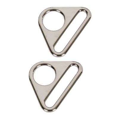 Triangle Ring, 1", Nickel, 2 Pieces - Choice FabricsHAR1TRNTWO