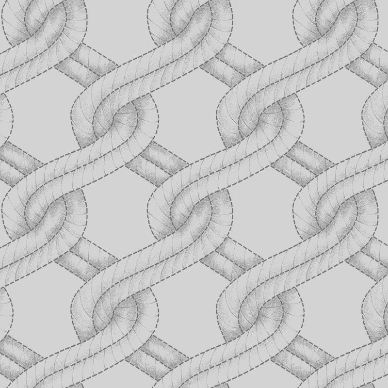 Grey Twisted Rope Stitched Braid Cotton Wideback Fabric Per Yard - Choice Fabrics2155-90