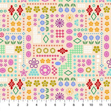 High Score Cream Yesterday Cotton 44"/45" Fabric Per Yard - Choice FabricsAMT160-31C