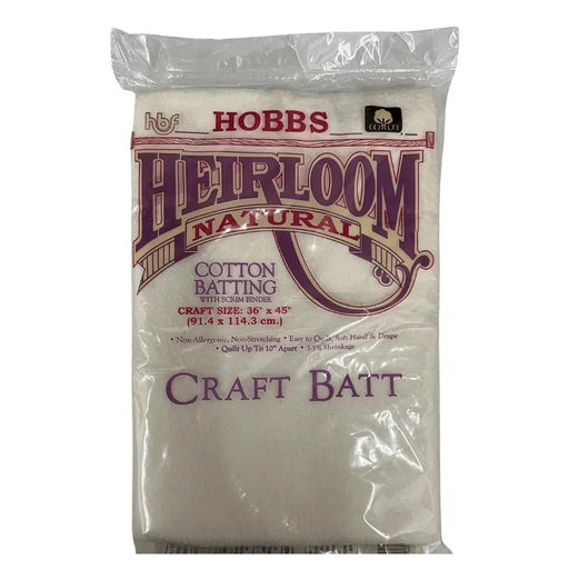 Hobbs Heirloom 100% Cotton Batting Package - Choice FabricsHNS-36