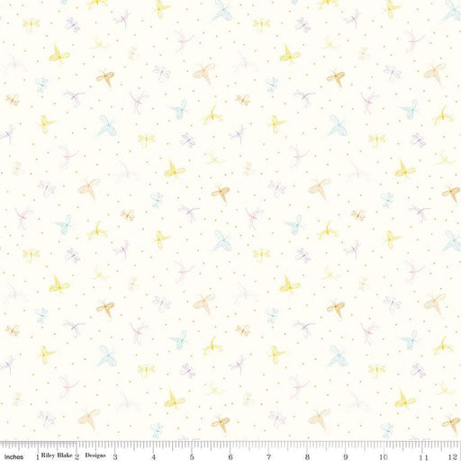Hush Hush 5 Dashing Dragonflies Cotton 43"/44" Fabric Per Yard - Choice FabricsC16958-DRAGONFLIES