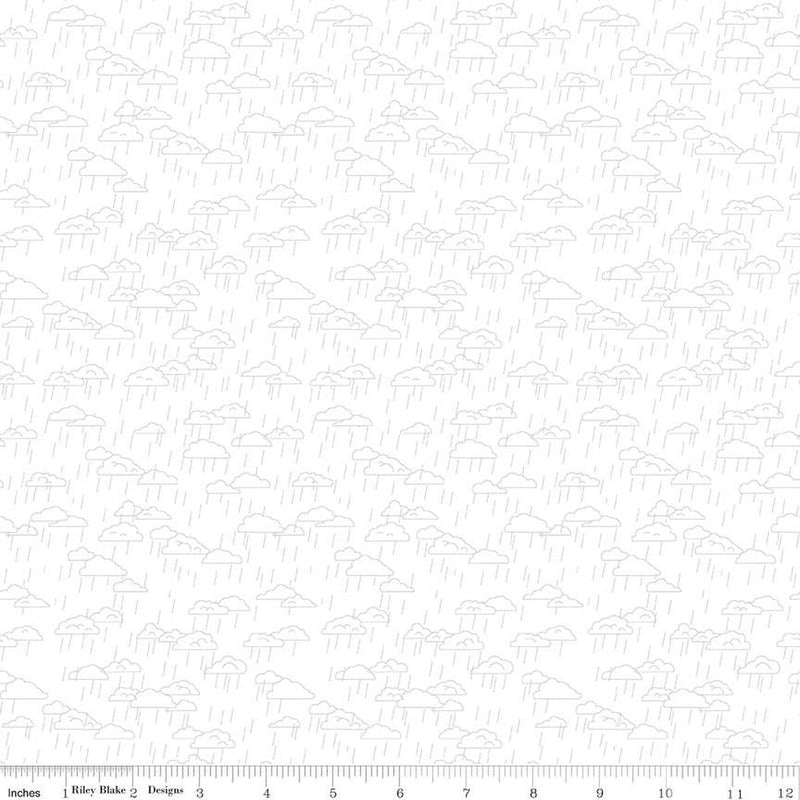 Hush Hush 5 When Skies are Gray Cotton 43"/44" Fabric Per Yard - Choice FabricsC16950-SKIES