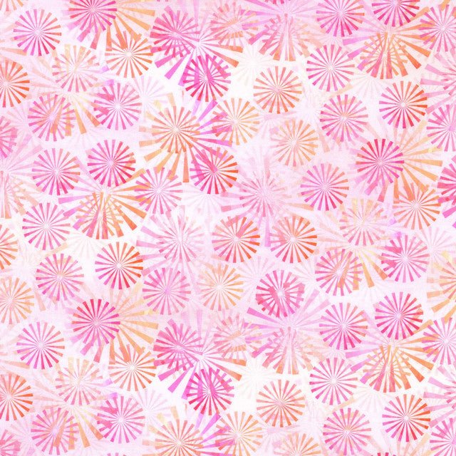 Felicity Rays Pink 44"/45" Fabric per Yard - Choice FabricsIBF5FEL-1