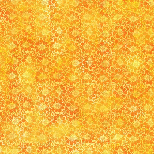 Felicity Flower Field Orange 44"/45" Fabric per Yard - Choice FabricsIBF6FEL-1