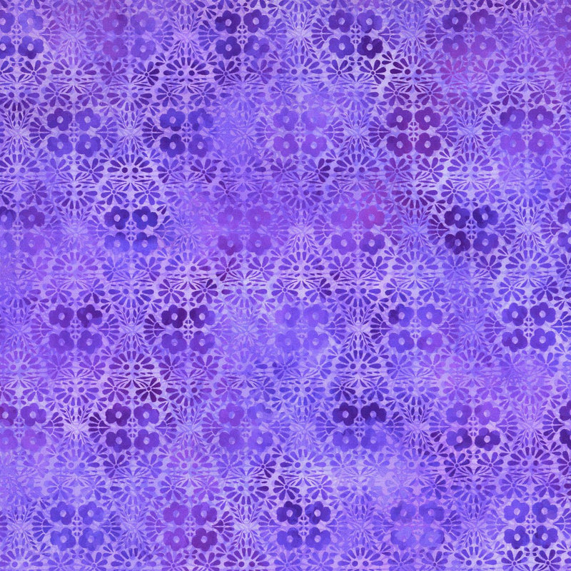 Felicity Flower Diamond Purple 44"/45" Fabric per Yard - Choice FabricsIBF9FEL-2