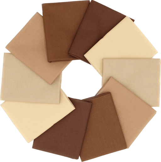 Supreme Solids - Fat Quarters - Browns - Choice FabricsFQ-62274-002
