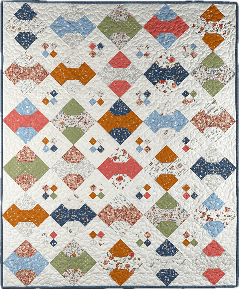 Vintage Bows Quilt Pattern - Paper Pattern - Choice Fabricssku-45141796683929