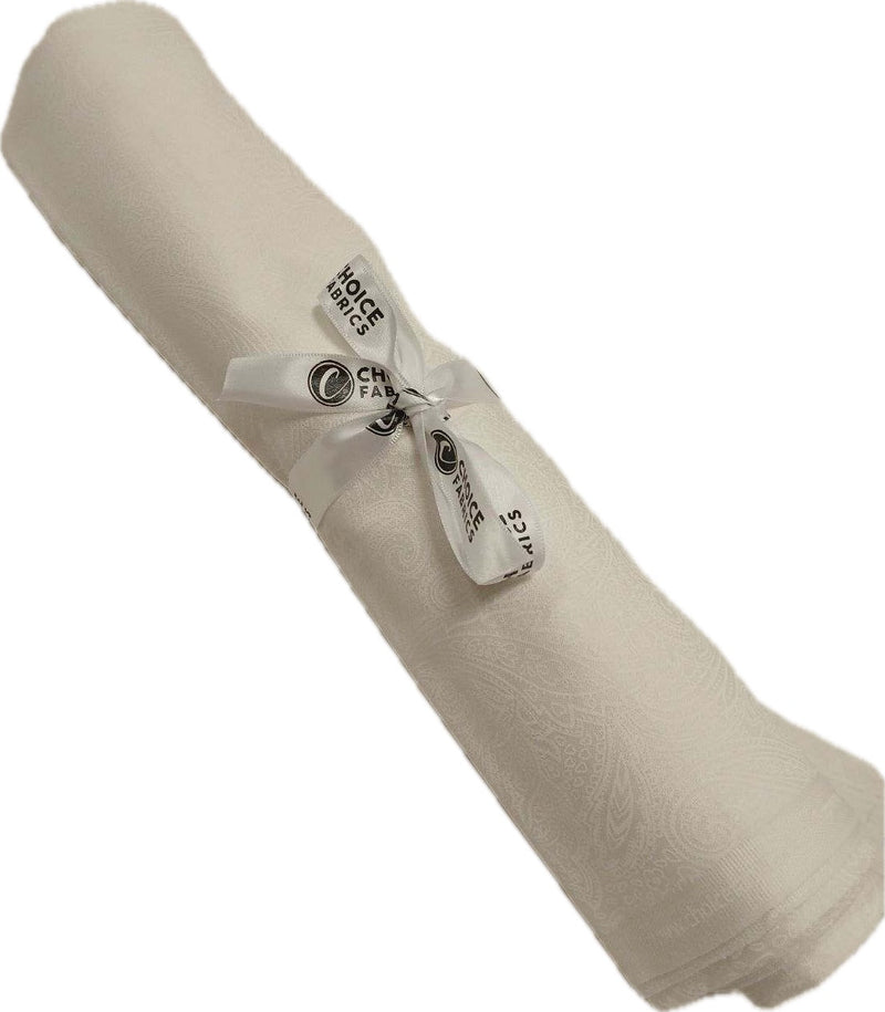 Tone on Tone 108" Supreme Backings - White on White - Paisley - Choice FabricsCD-18462-A01