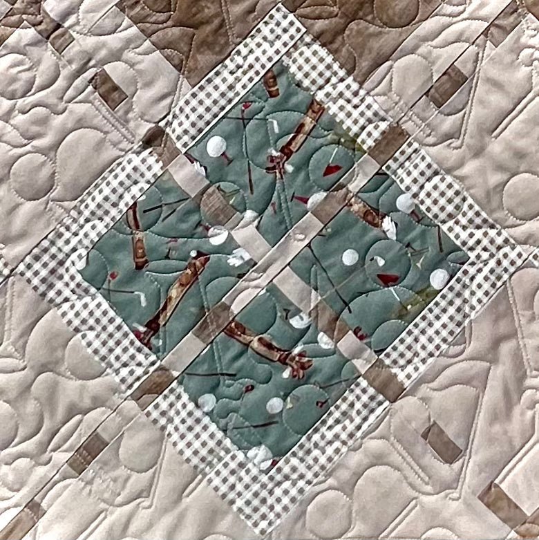 Match Play Argyle Golf Quilt Pattern - Paper Print Version - Choice Fabricssku-45108209418393