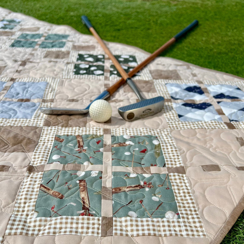 Match Play Argyle Golf Quilt Pattern - Paper Print Version - Choice Fabricssku-45108209418393