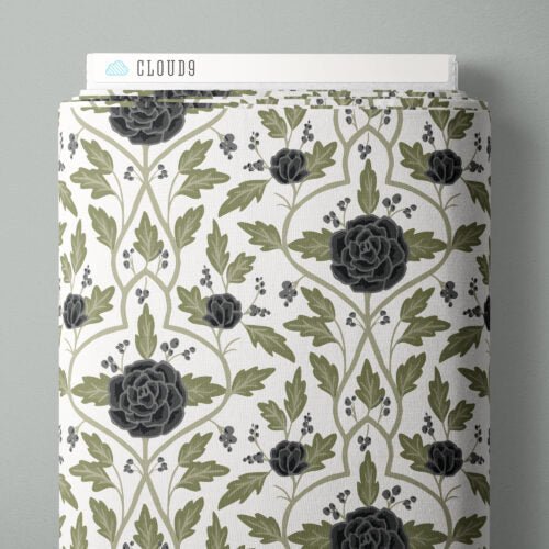 Ivory Evening Arbor 44"/45" Cotton Fabric Per Yard - Choice Fabrics228878