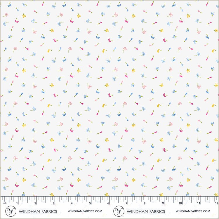 Ivory Floret Midnight Blooms Cotton 44"/45" Fabric Per Yard - Choice Fabrics55076-12