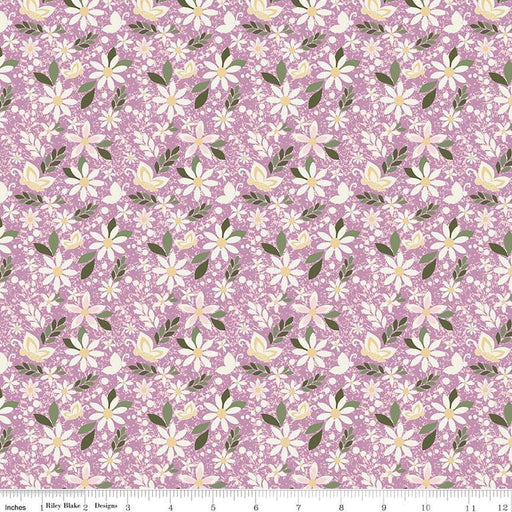 Juju's Petals Dance Lilac Cotton 43"/44" Fabric Per Yard - Choice FabricsC16611-LILAC