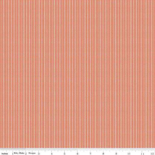 Juju's Petals Stripes Orange Cotton 43"/44" Fabric Per Yard - Choice FabricsC16615-ORANGE