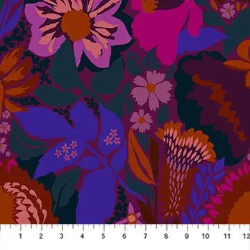 Jumpstart Multi Purple Floral Cotton Wideback Fabric per yard - Choice FabricsBAMT134-84