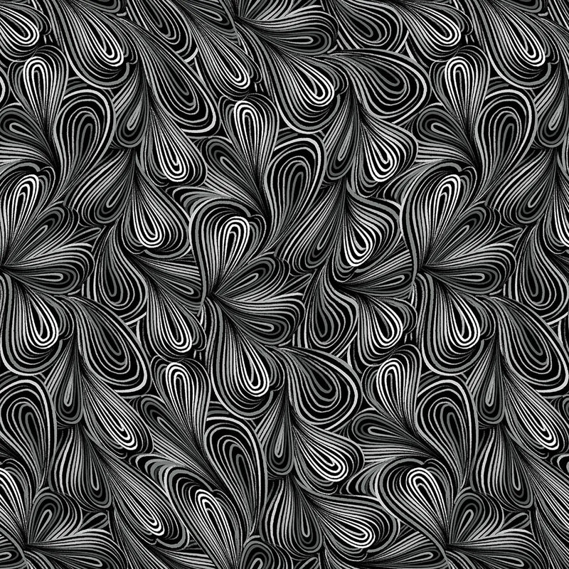 Gray Color Flow Cotton Wideback Fabric per yard - Choice FabricsKAS-14578W-11