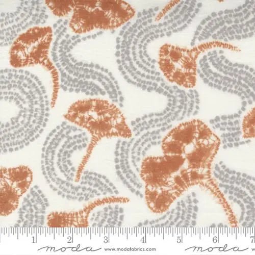 Kawa Pewter Ginko Leaf Shibori 44"/45" Fabric Per Yard - Choice Fabrics48081-21