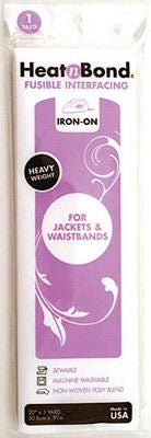 HeatnBond Heavyweight Fusible Interfacing White 20 in x 1 yd - Choice FabricsL3338