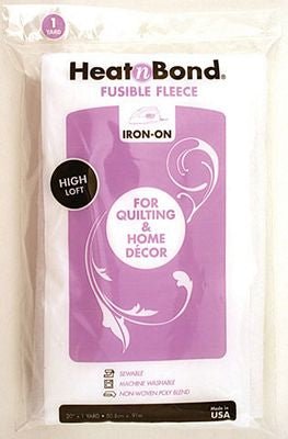 HeatnBond High Loft Fusible Fleece White 20 in x 1 yd - Choice FabricsL3339