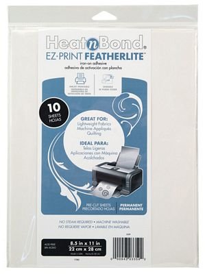 HeatnBond EZ Print FeatherLite Fusible Adhesive Sheets 8.5 in x 11 in 10 Pack - Choice FabricsL3359