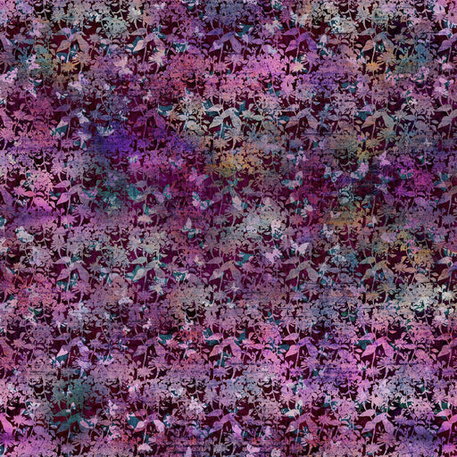 Butterflies Magenta Evanescence Cotton 43/44 Fabric Per Yard - Choice FabricsIBF17EV-1
