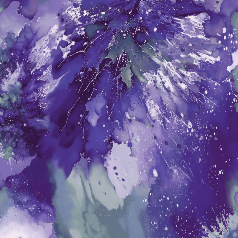 Lavender Green Watercolor Wonder Splash of Colors 108" Cotton Fabric Per Yard - Choice FabricsHEG2228-56