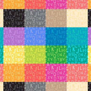Light Blue My Silly Monster ABCs ABC Monster Allover Cotton 43"/44" Fabric Per Yard - Choice FabricsHEG3538-19