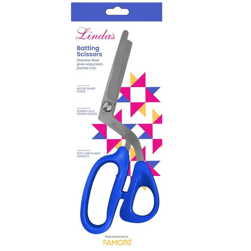 Linda's Batting Scissors - Choice Fabrics725A-Blue