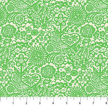 Little Heaven Verdant Yesterday Cotton 44"/45" Fabric Per Yard - Choice FabricsAMT156-73C