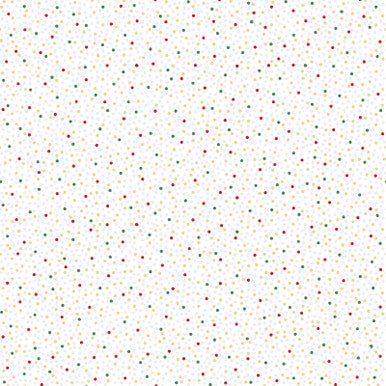 Dots Metallic White Multi Merry Mix 43"/44" Cotton Fabric Per Yard - Choice FabricsMASM11118-WZ
