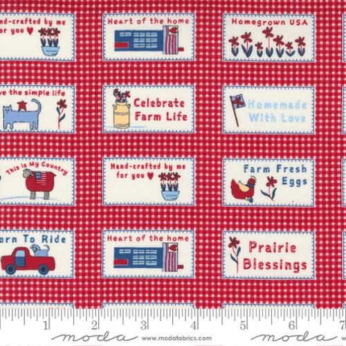 Prairie Days Prairie Red 44"/45" Fabric Per Yard - Choice Fabrics2990-11