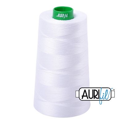 Aurifil Mako 40wt 5140yd Cone - White