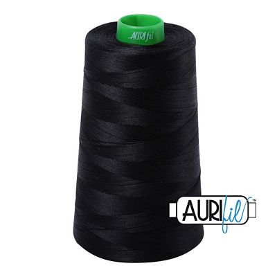 Aurifil Mako 40wt 5140yd Cone - Black