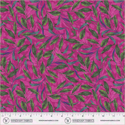 Magenta Greenery Midnight Blooms Cotton 44"/45" Fabric Per Yard - Choice Fabrics55073-4
