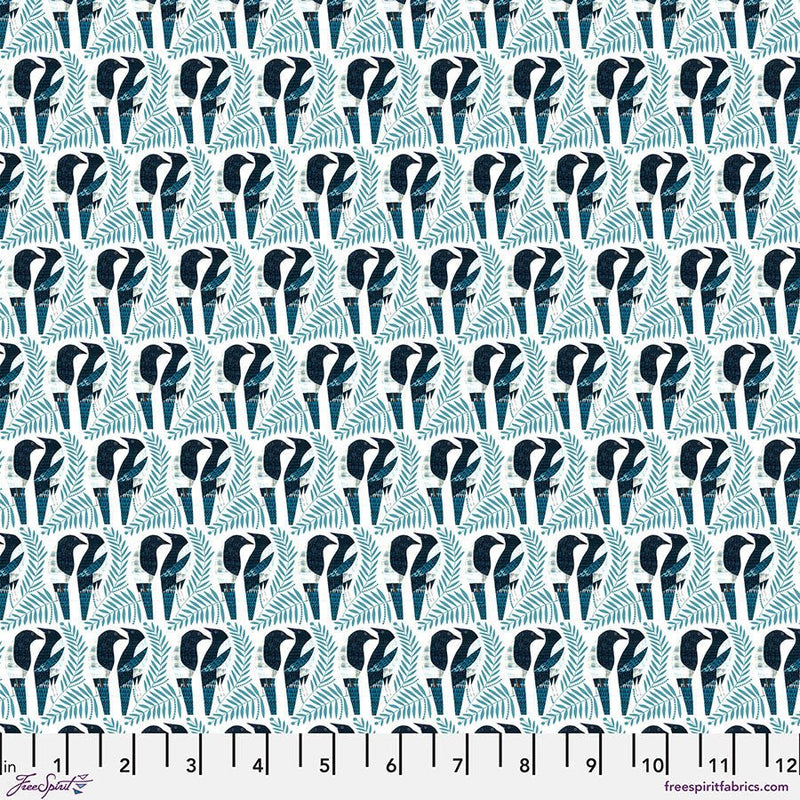 Magpies Teal Cotton 44"/45" Fabric Per Yard - Choice FabricsPWCY004.TEAL