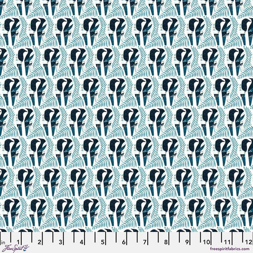 Magpies Teal Cotton 44"/45" Fabric Per Yard - Choice FabricsPWCY004.TEAL