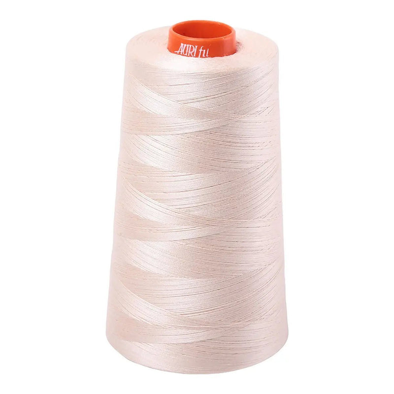 Mako Cotton Embroidery Thread 50wt 6452yds Light Sand - Choice FabricsCDS-MK50CO2000