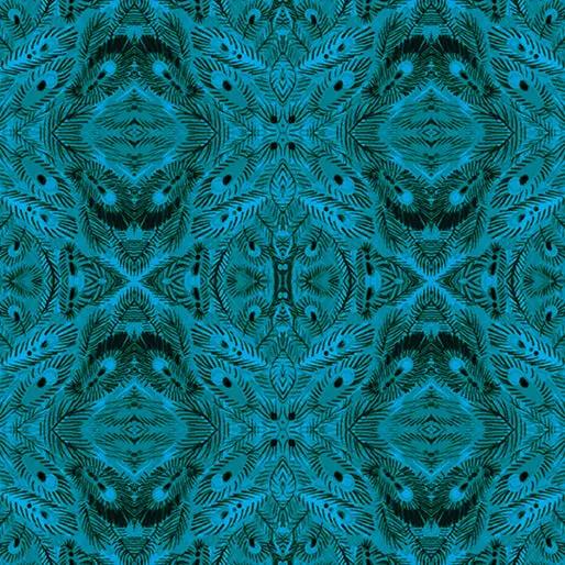 Mandalay Dark Teal Affinity Cotton 44"/45" Fabric Per Yard - Choice Fabrics16683-86
