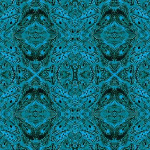 Mandalay Dark Teal Affinity Cotton 44"/45" Fabric Per Yard - Choice Fabrics16683-86