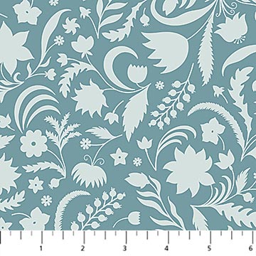 Mint Plant Silhouettes Tender Cotton 44"/45" Fabric Per Yard - Choice Fabrics91161-61