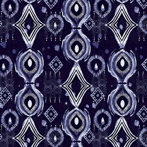 Mirrors Indigo Affinity Cotton 44"/45" Fabric Per Yard - Choice Fabrics16688-54