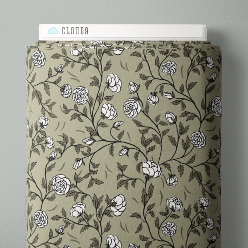 Moss Rose Bramble 44"/45" Cotton Fabric Per Yard - Choice Fabrics228872