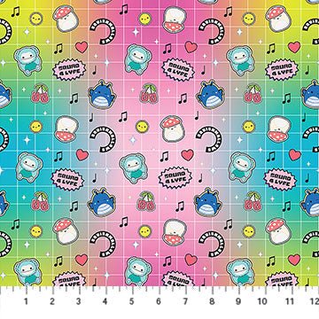 Multi Joyful 44"/45" Cotton Fabric Per Yard - Choice FabricsSQ1028-10